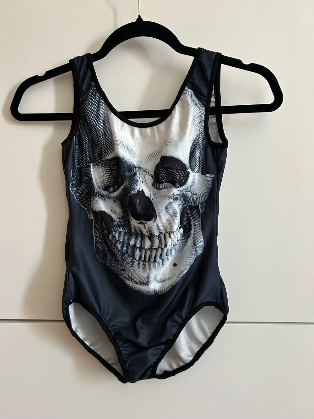 Black Skull Dance, Gymnastics Leotard - CL Child’s Large